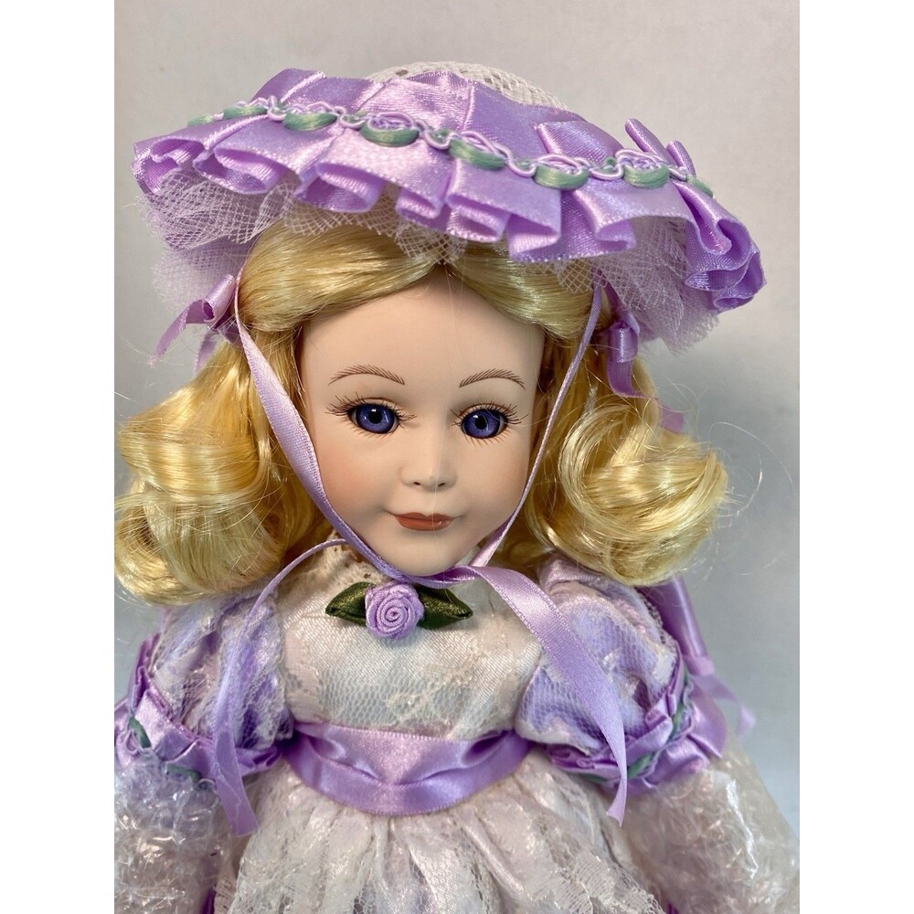 Easter Doll 14 in Musical Paradise Galleries B450 Purple Accents Porcelain